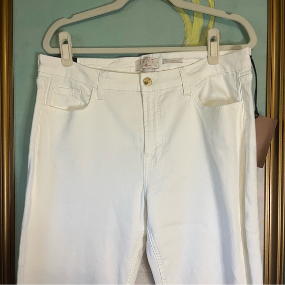 Jen7 & Seven For All Mankind White Slim Bootcut Sculpting Jeans Sz 14 - Picture 4 of 9